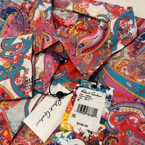 Robert Graham Carrie Colorful Paisley Shirt NWT